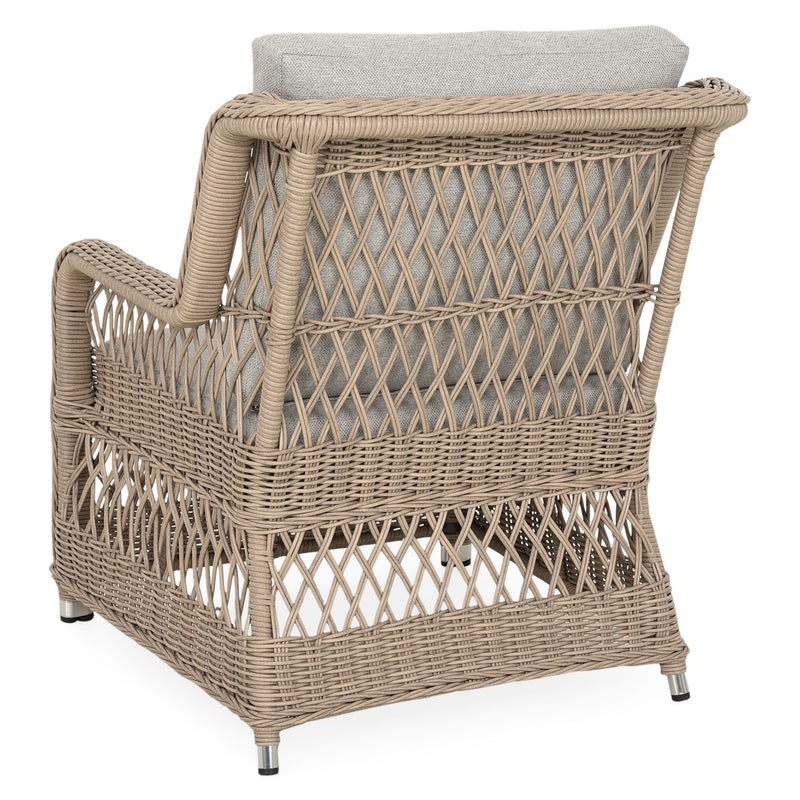 COSETTE Set mobilier terasă/grădină, 2 fotolii, 2 taburete, canapea și masă