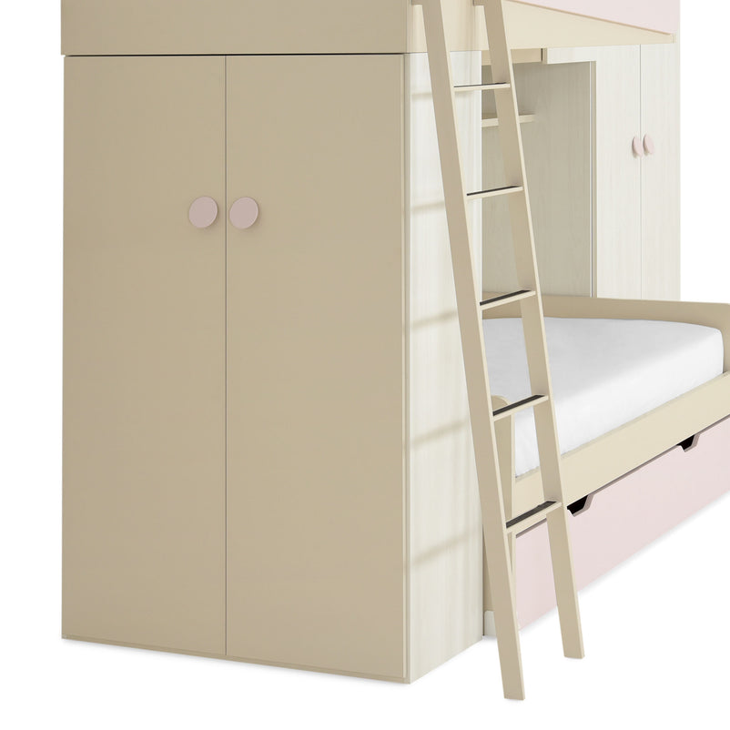 METROPOLIS KIDS Ansamblu cameră copii, dulapuri și 2 paturi suprapuse