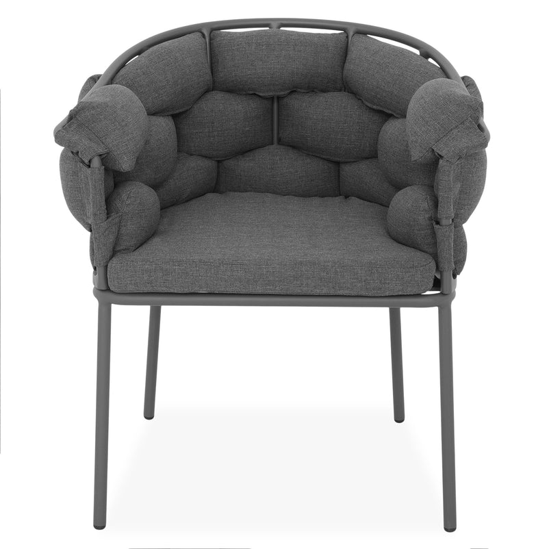 KARLSON/CLEVER Set mobilier terasă/grădină, 4 scaune și masă extensibilă