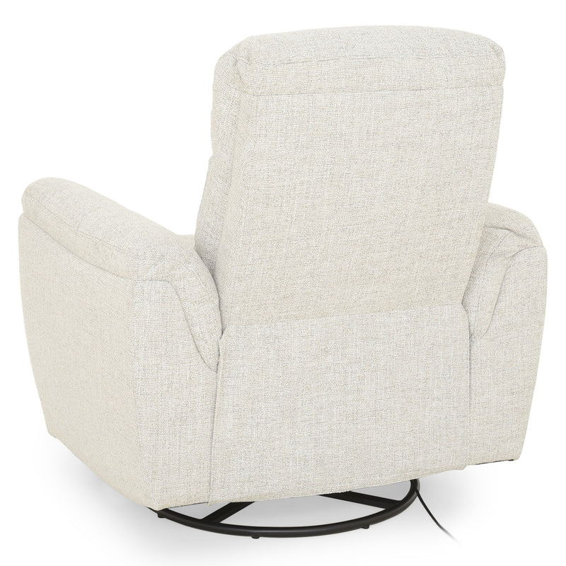 ROSELAND Fotoliu rotativ cu recliner electric și balans, stofă