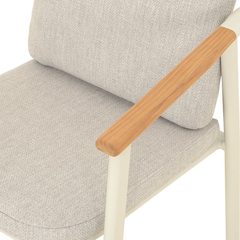 SALLY Set mobilier terasă/grădină, 6 scaune suprapozabile