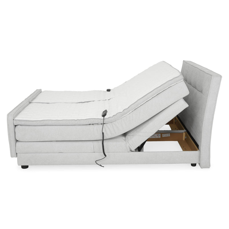 PHIMAN Pat tapițat electric, 180x200cm, saltea inclusă