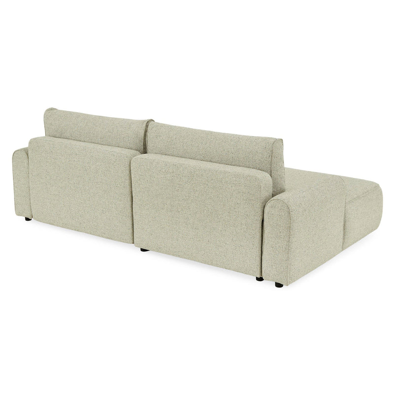 LESLY Colțar 3 locuri extensibil, șezlong stânga/dreapta, ladă depozitare, stofă