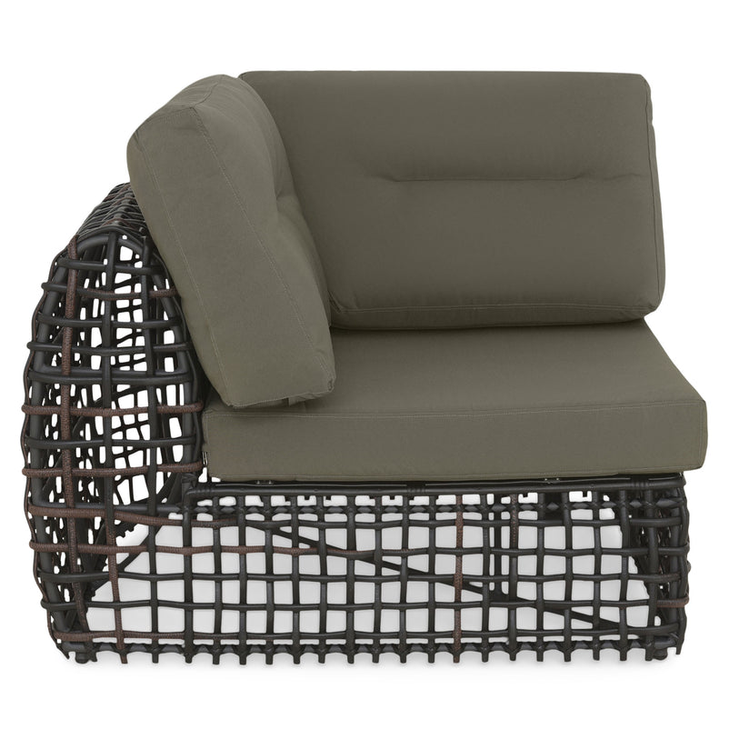 DINASTY Set mobilier terasă/grădină, colțar 5 piese și măsuță