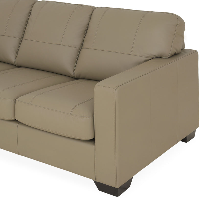 ASWAN Canapea extensibilă, 3 locuri, piele