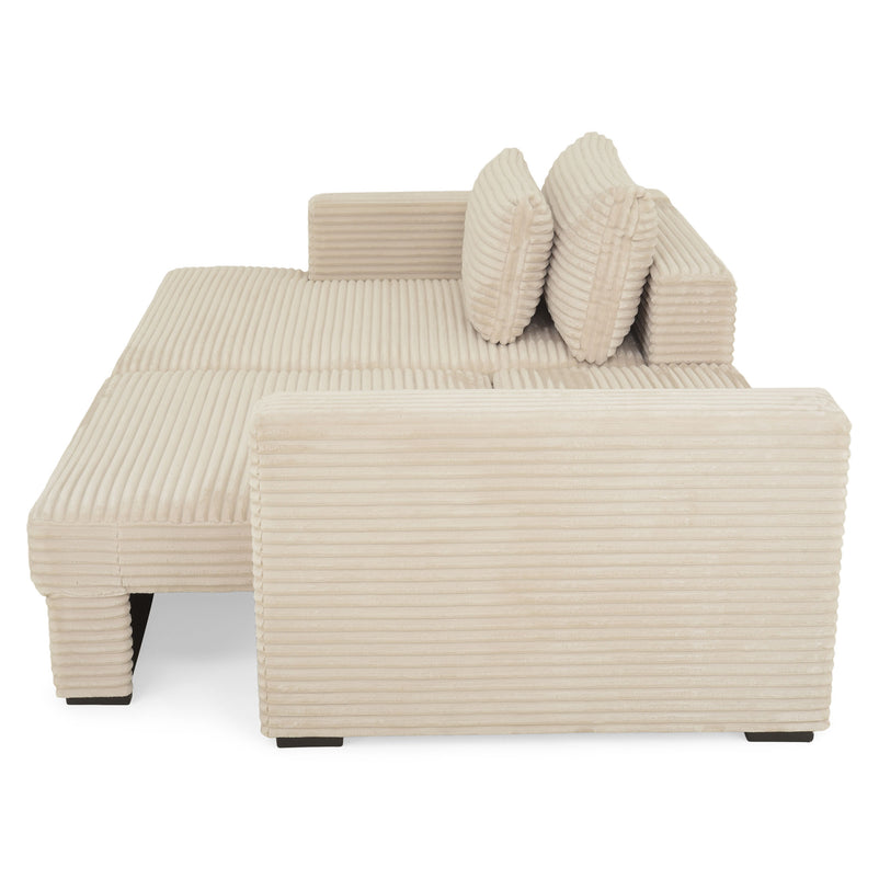 ERDING Colțar extensibil, șezlong stânga/dreapta și ladă depozitare, stofă