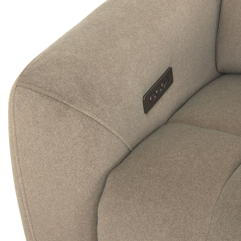 WISNER Fotoliu, recliner electric, mecanism electric tetieră, stofă