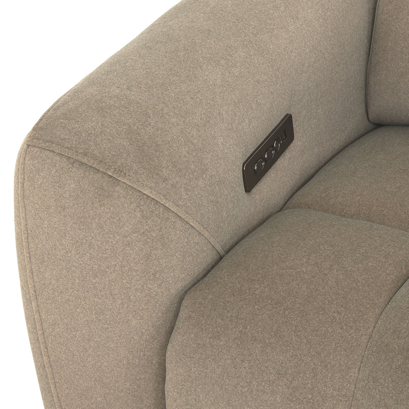 WISNER Fotoliu, recliner electric, mecanism electric tetieră, stofă