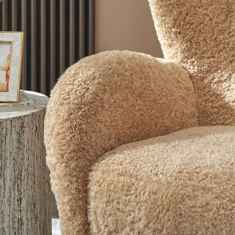 ANDERSON Fotoliu,  imitație blană