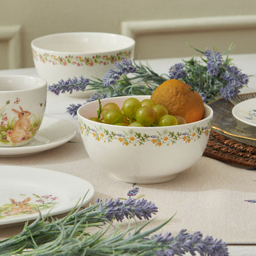 SPRING BUNNY Set 4 boluri, porțelan