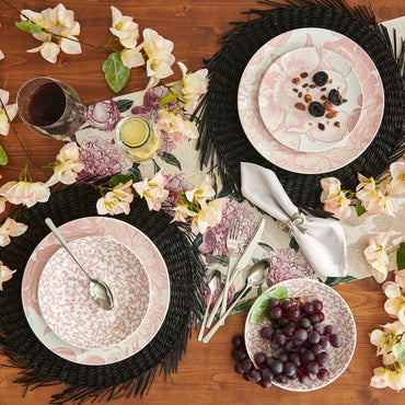 PEONIA Set veselă, porțelan, 18 piese