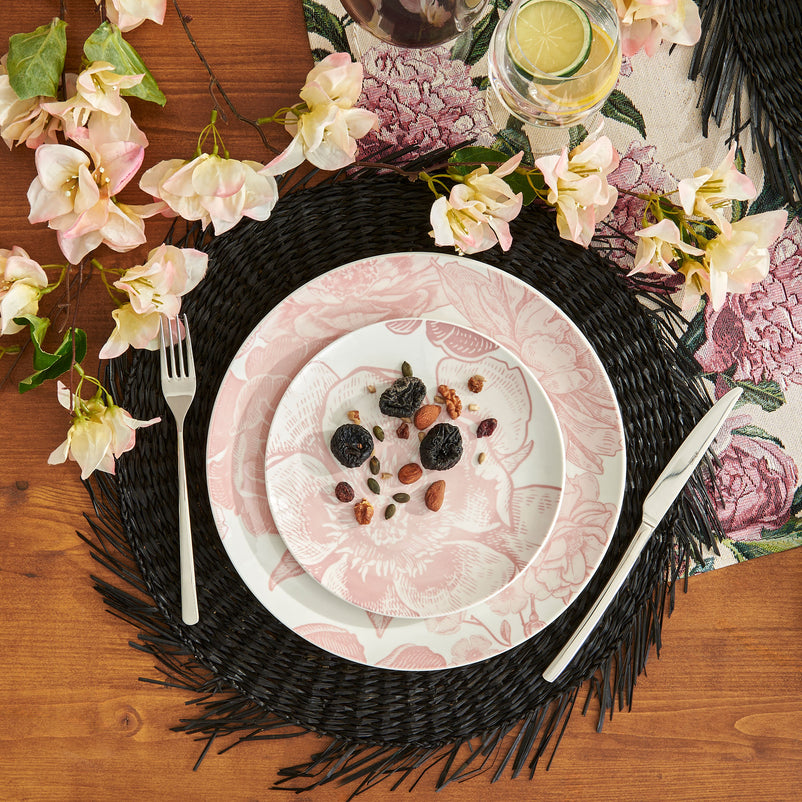 PEONIA Set veselă, porțelan, 18 piese