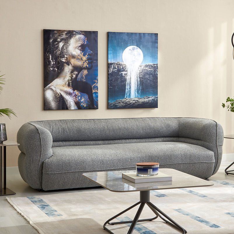 BAYFIELD Canapea 4 locuri, stofă