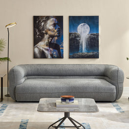 BAYFIELD Canapea 4 locuri, stofă