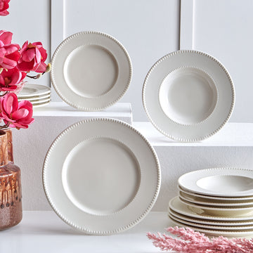 BEATRICE Set veselă, porțelan, 18 piese de la Mobexpert