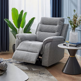 BINGHAM Fotoliu cu recliner manual, stofă