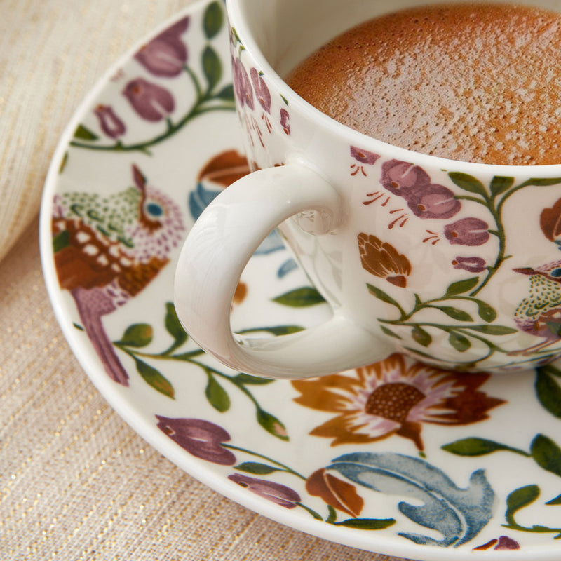 BOTANICAL Set 2 ceșcuțe și farfurioare, porțelan, 260ml