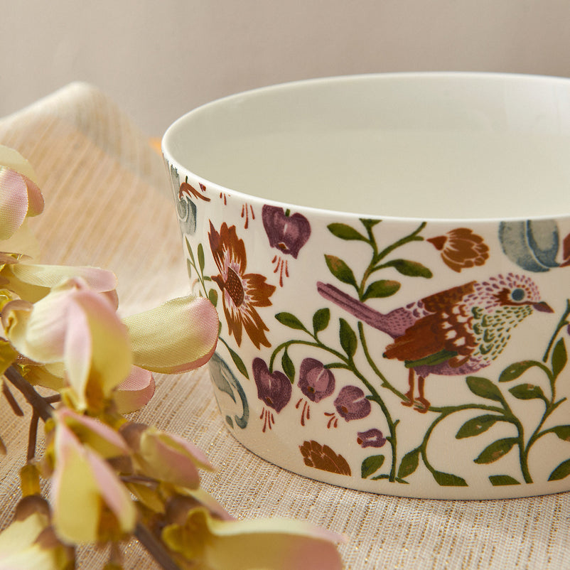 BOTANICAL Set 4 boluri, porțelan, D.13cm