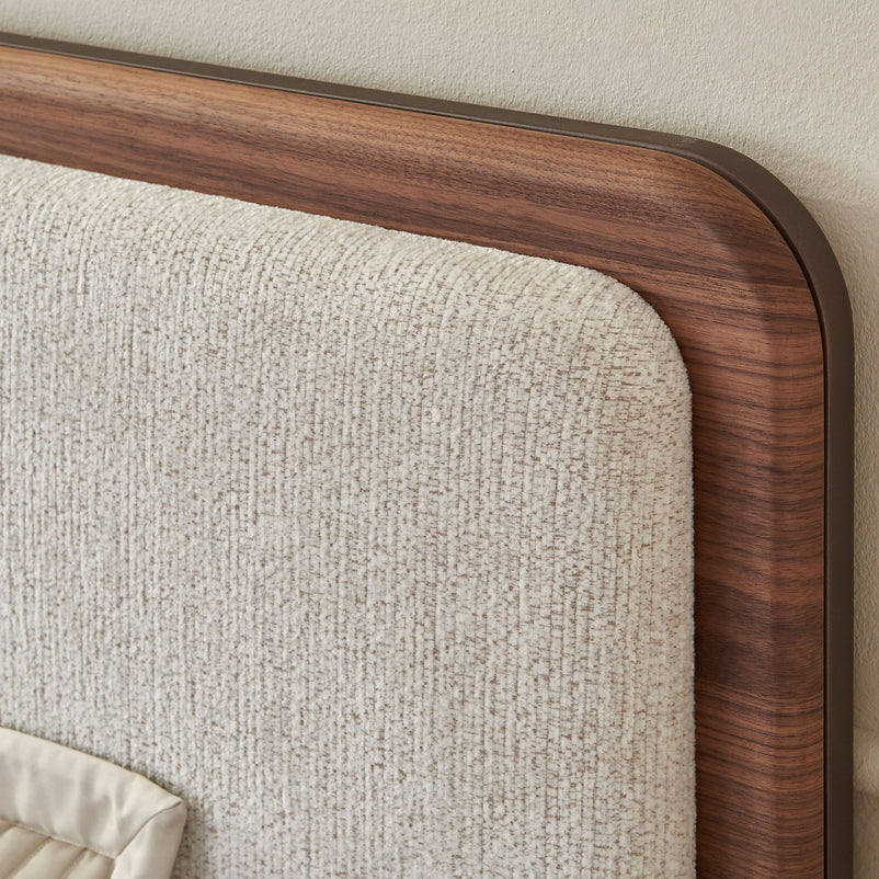 CAMERON Pat tapițat, 180x200cm, cu somieră inclusă