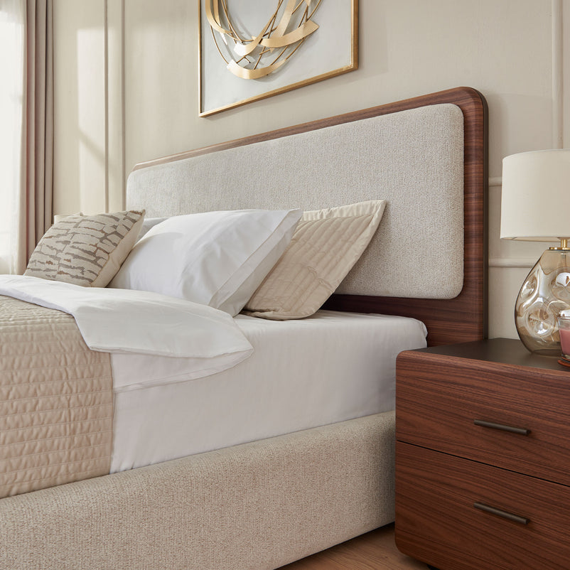 CAMERON Pat tapițat, 180x200cm, cu somieră inclusă