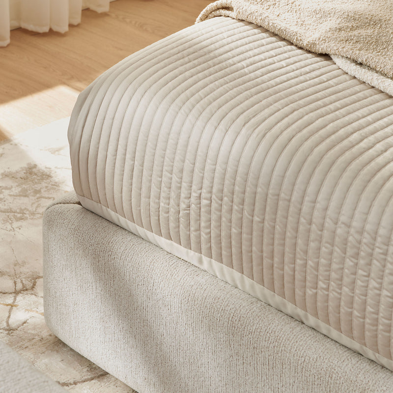 CAMERON Pat tapițat, 180x200cm, cu somieră inclusă