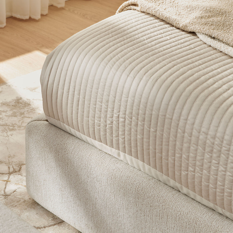 CAMERON Pat tapițat, 180x200cm, cu somieră inclusă