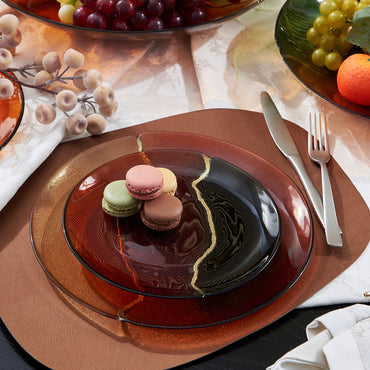 CANYON Farfurie aperitiv, sticlă, D.21cm