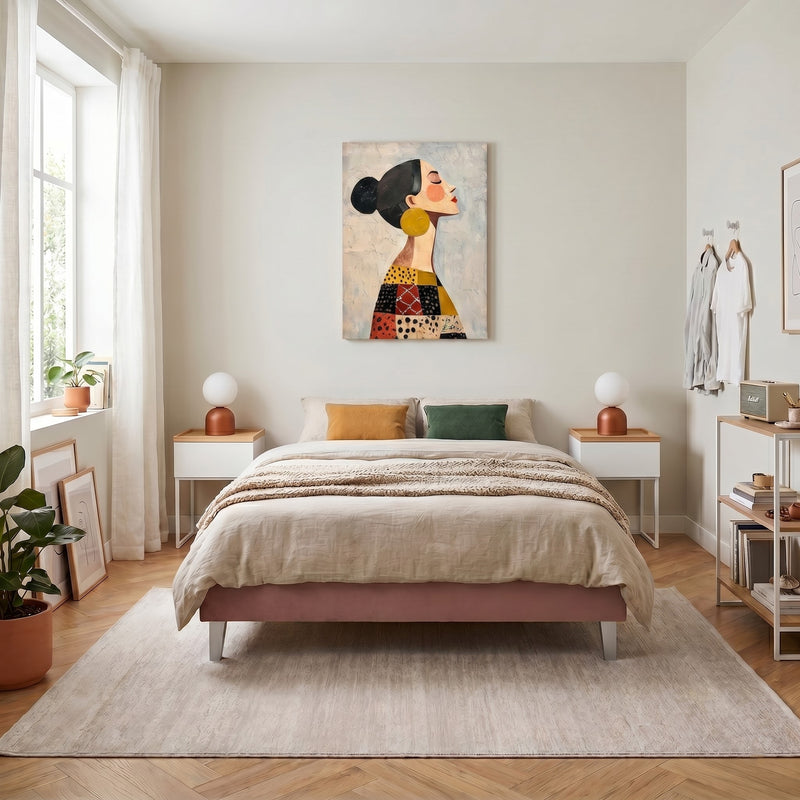 QUADRO Pat, 140x200cm, somieră inclusă