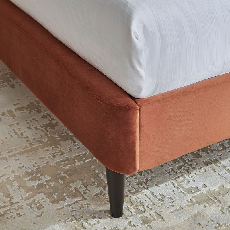 CORNING Pat tapițat, 160x200cm, somieră inclusă