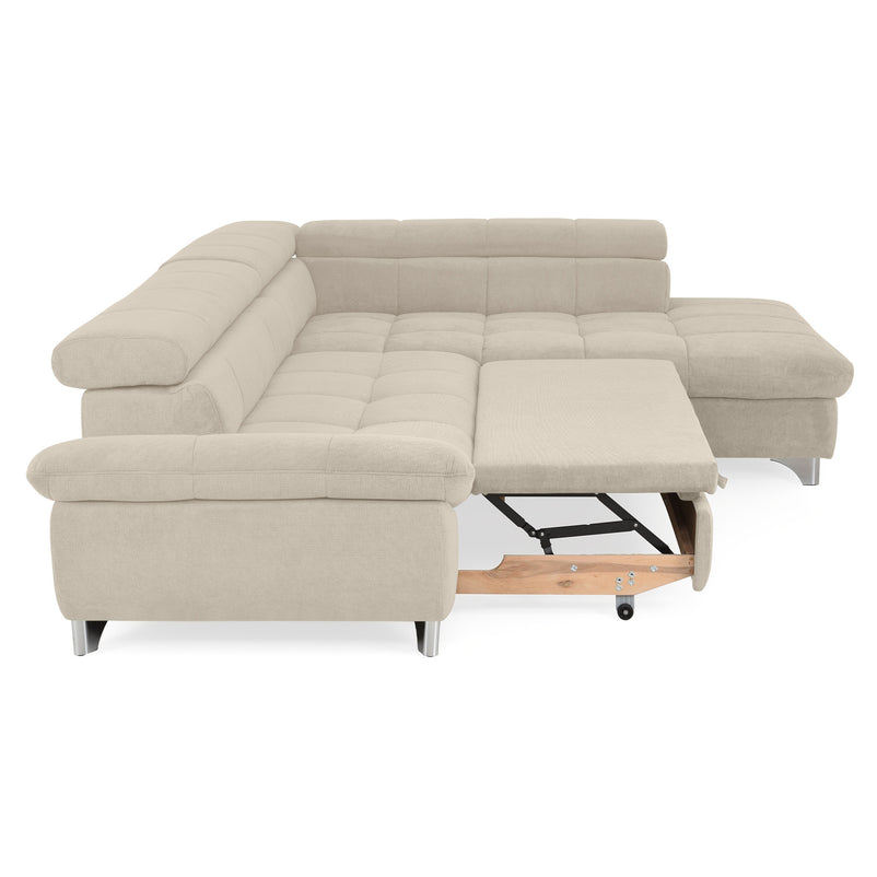 SHANE Colțar extensibil, șezlong stânga/dreapta, stofă