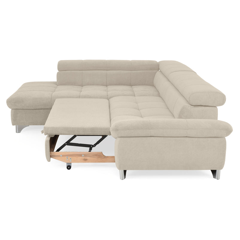 SHANE Colțar extensibil, șezlong stânga/dreapta, stofă