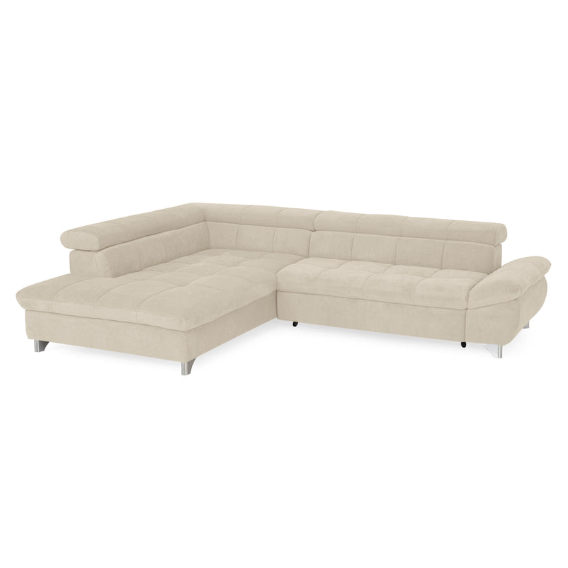 SHANE Colțar extensibil, șezlong stânga/dreapta, stofă