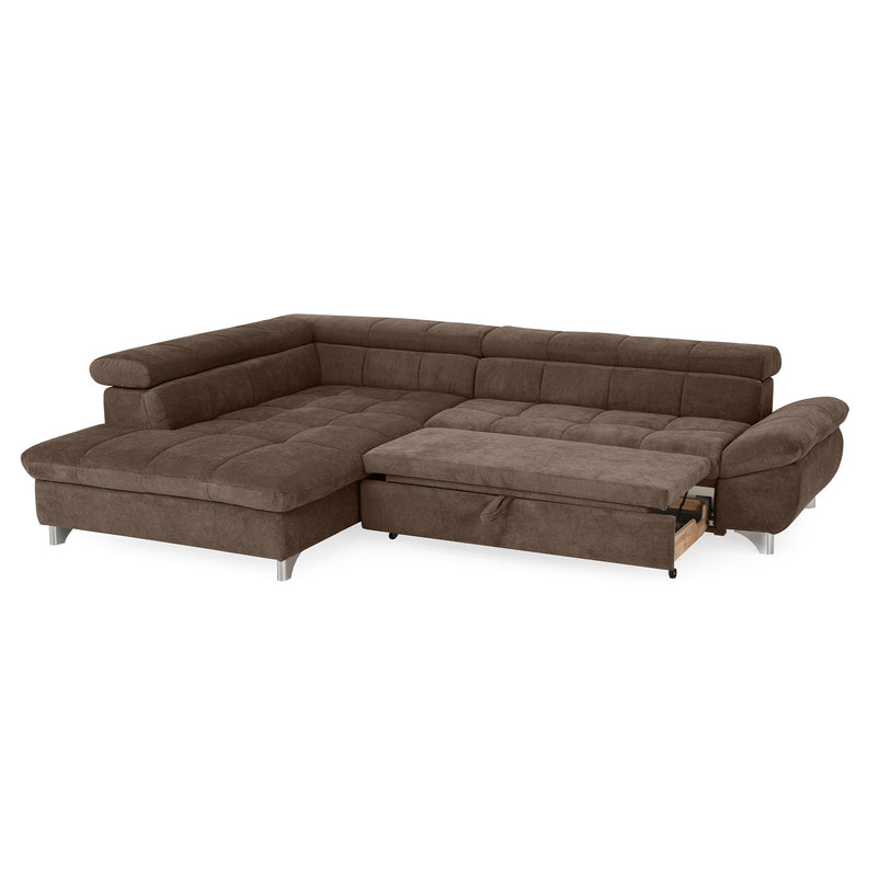 SHANE Colțar extensibil, șezlong stânga/dreapta, stofă