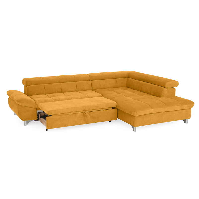 SHANE Colțar extensibil, șezlong stânga/dreapta, stofă