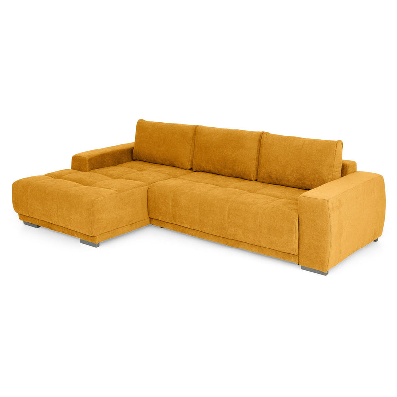 MONZA Canapea extensibilă, 3 locuri, șezlong stânga/dreapta, stofă