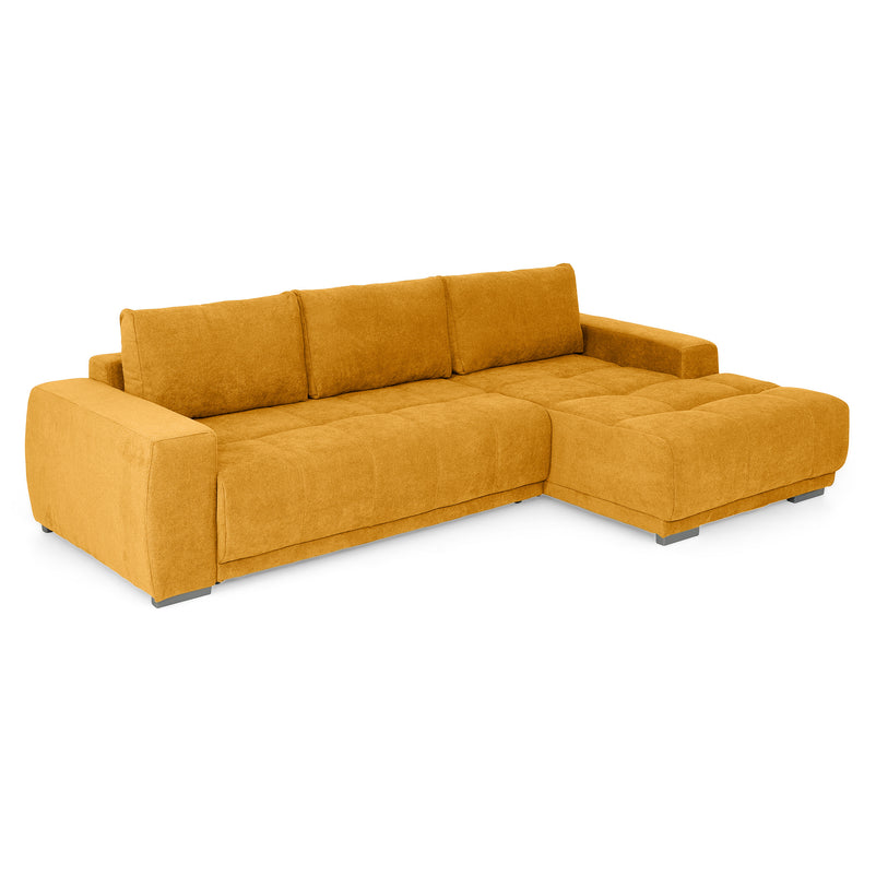 MONZA Canapea extensibilă, 3 locuri, șezlong stânga/dreapta, stofă