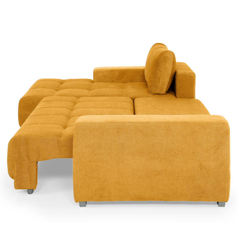 MONZA Canapea extensibilă, 3 locuri, șezlong stânga/dreapta, stofă