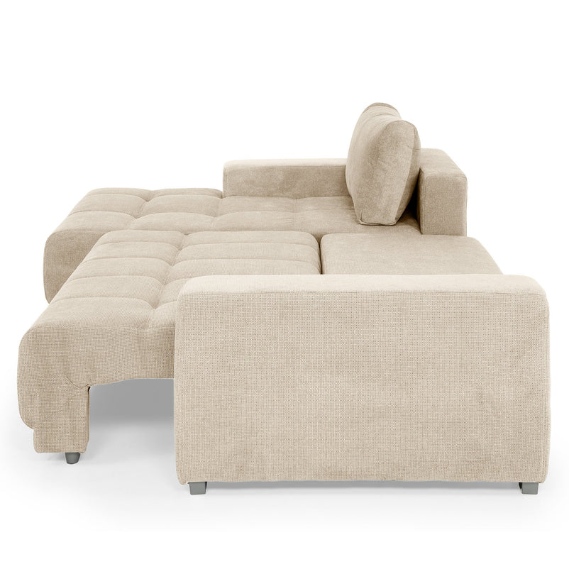 MONZA Canapea extensibilă, 3 locuri, șezlong stânga/dreapta, stofă