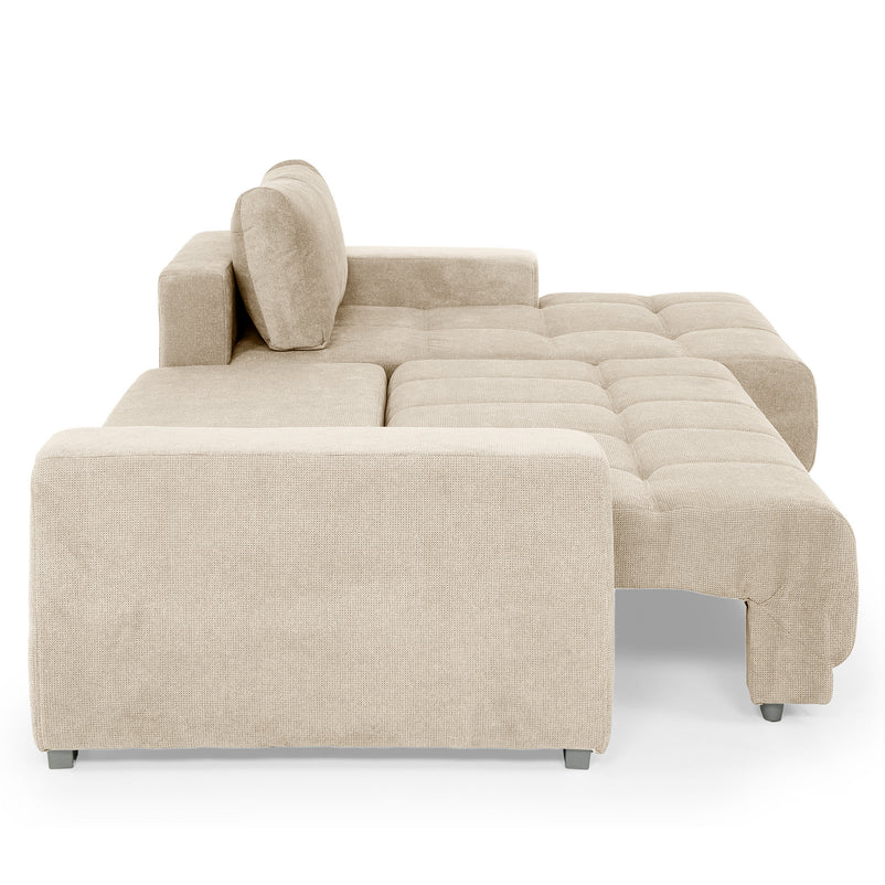 MONZA Canapea extensibilă, 3 locuri, șezlong stânga/dreapta, stofă