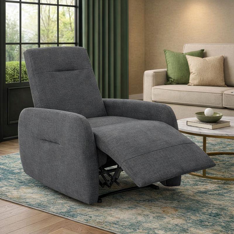 SAN ANTONIO Fotoliu cu recliner manual, stofă