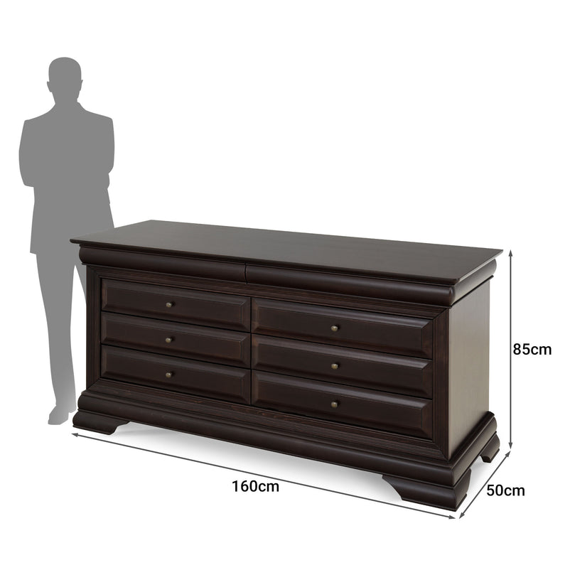 CHOCOLATE Comodă 8 sertare