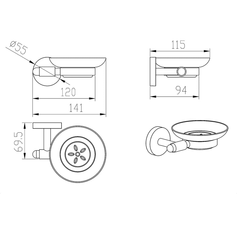 BETSY Suport săpun - Articol resigilat