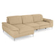 SOUND Colțar șezlong stânga/dreapta, 1 recliner electric și mecanism tetiere, stofă