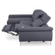 SOUND Colțar șezlong stânga/dreapta, 1 recliner electric și mecanism tetiere, stofă