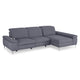 SOUND Colțar șezlong stânga/dreapta, 1 recliner electric și mecanism tetiere, stofă