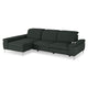 SOUND Colțar șezlong stânga/dreapta, 1 recliner electric și mecanism tetiere, stofă