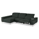 SOUND Colțar șezlong stânga/dreapta, 1 recliner electric și mecanism tetiere, stofă