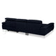 SOUND Colțar șezlong stânga/dreapta, 1 recliner electric și mecanism tetiere, stofă