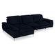 SOUND Colțar șezlong stânga/dreapta, 1 recliner electric și mecanism tetiere, stofă