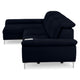 SOUND Colțar șezlong stânga/dreapta, 1 recliner electric și mecanism tetiere, stofă